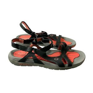 MERRELL Womens Lissum‎ Lattice Sandal Black/Coral Size 9 Sport